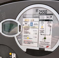 Car rental in Munich in Germany, Parking machine in Munich